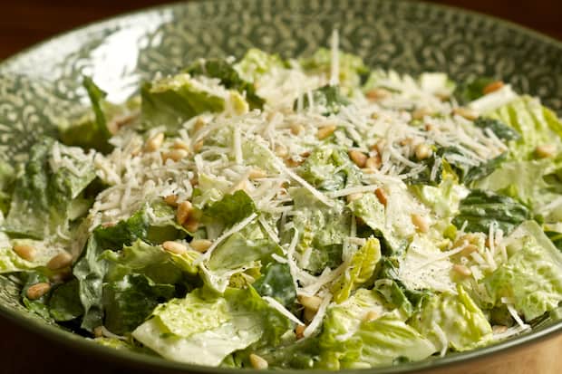 Caesar Salad with Pine Nuts 
