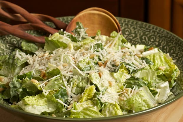 Caesar Salad with Pine Nuts 