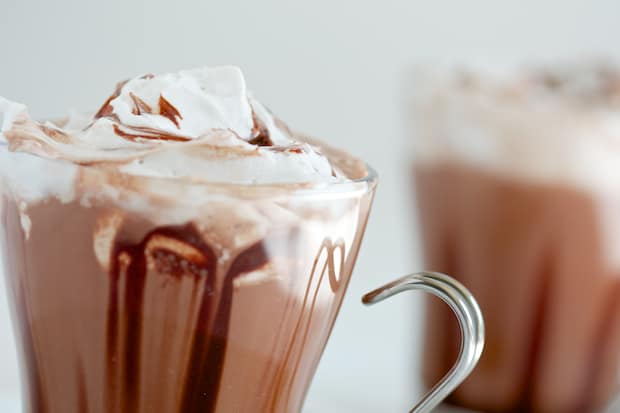 Hot Chocolate with Coconut Whipped Cream