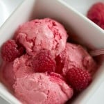 Raspberry Almond Ice Cream