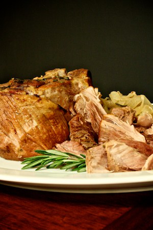 Crock-pot Pork Roast with Rosemary