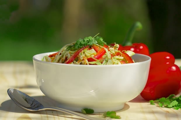 Summer Slaw with Creamy Cilantro Dressing | Get Inspired Everyday! 