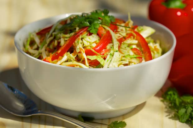 Summer Slaw with Creamy Cilantro Dressing | Get Inspired Everyday! 