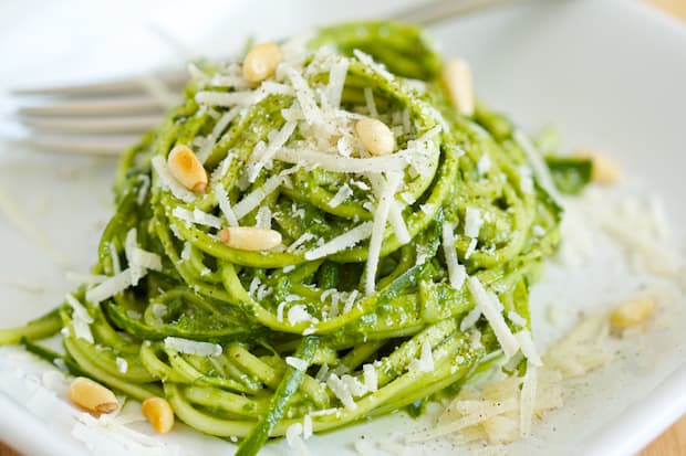 Kale Pesto with Vegetable Noodles | Get Inspired Everyday! 