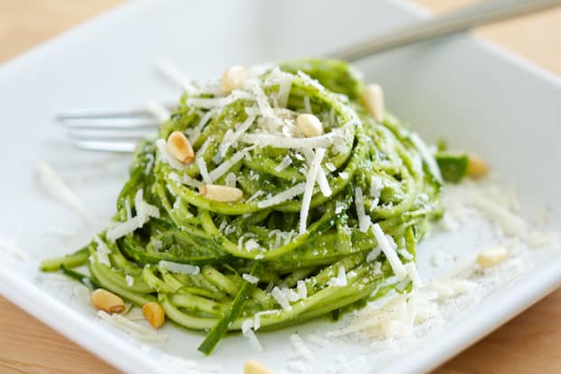 Kale Pesto with Vegetable Noodles | Get Inspired Everyday!