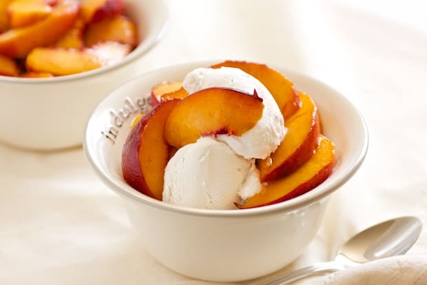 Fresh Peach Topping Recipe for Ice Cream