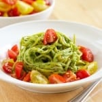 Cilantro Pesto over Zucchini Noodles | Get Inspired Everyday!