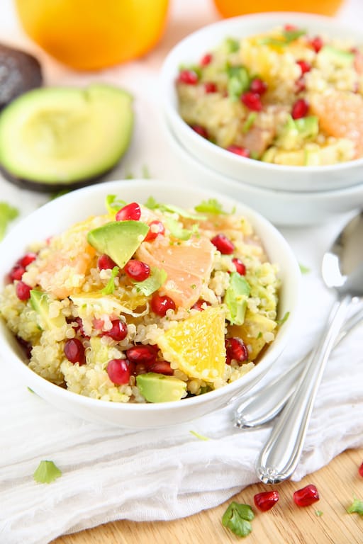Citrus Quinoa Salad with Avocado and Pomegranates | Get Inspired Everyday! 