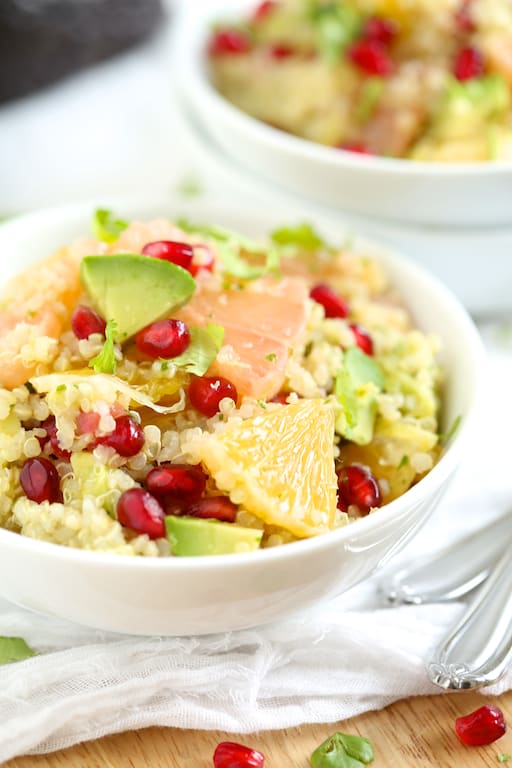 Citrus Quinoa Salad with Avocado and Pomegranates | Get Inspired Everyday! 