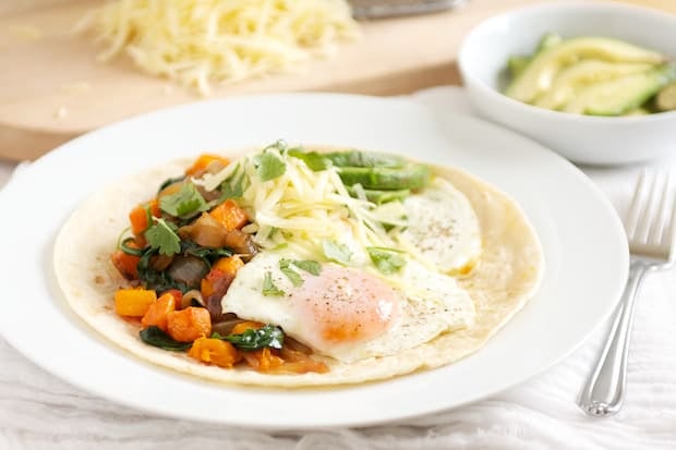 Roasted Butternut & Kale Breakfast Wrap | Get Inspired Everyday!
