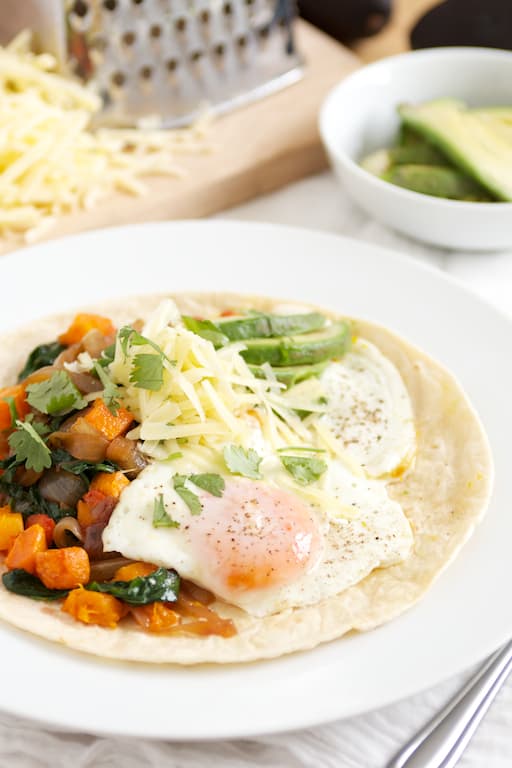 Roasted Butternut & Kale Breakfast Wrap | Get Inspired Everyday! 