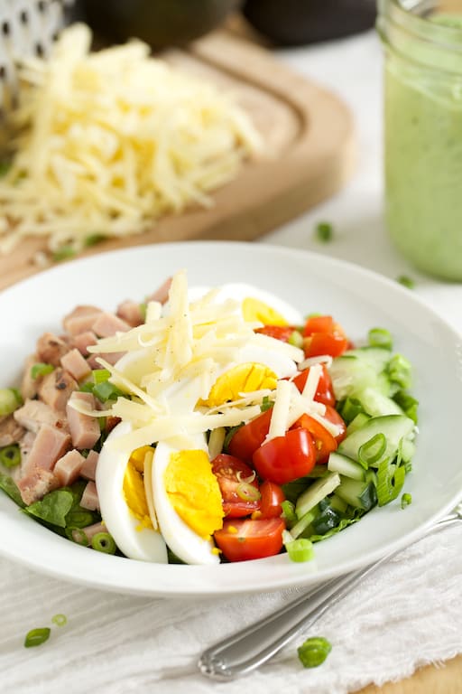 Chef's Salad with Avocado Ranch Dressing | Get Inspired Everyday! 