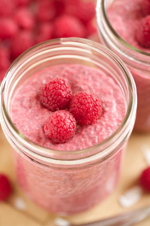 Raspberry Sherbet Chia Pudding | Get Inspired Everyday! 