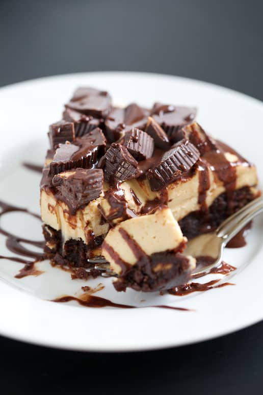 Deep Dish Peanut Butter Cheesecake Brownies | Get Inspired Everyday!