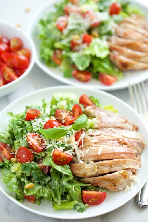Creamy Basil Chicken Caesar Salad | Get Inspired Everyday!