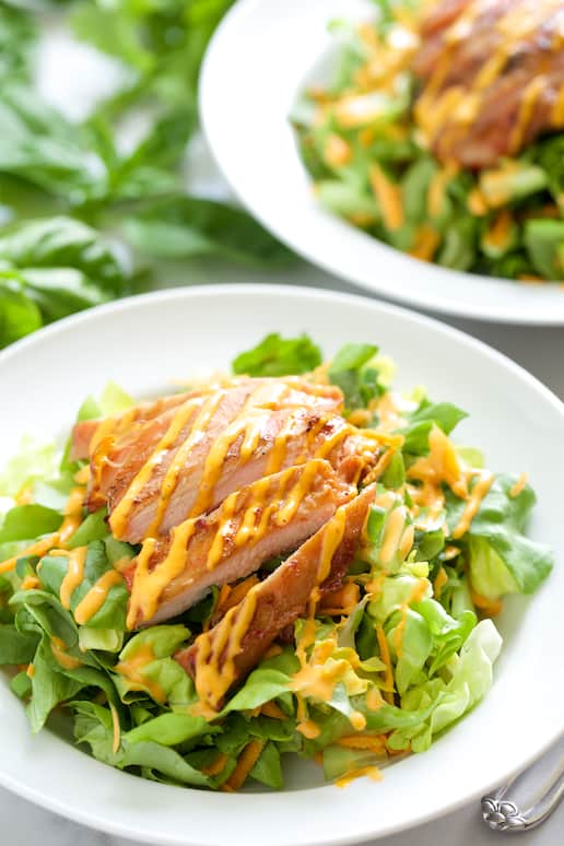 Banh Mi Salad Bowls with Sriracha Lime Aioli | Get Inspired Everyday! 