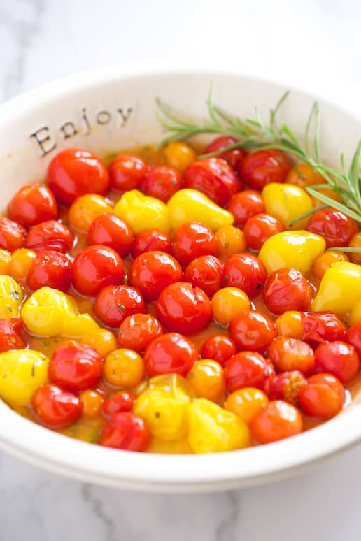 Rosemary Garlic Roasted Cherry Tomatoes | Get Inspired Everyday! 
