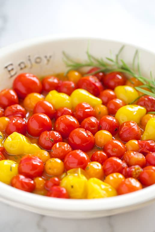 Rosemary Garlic Roasted Cherry Tomatoes | Get Inspired Everyday! 