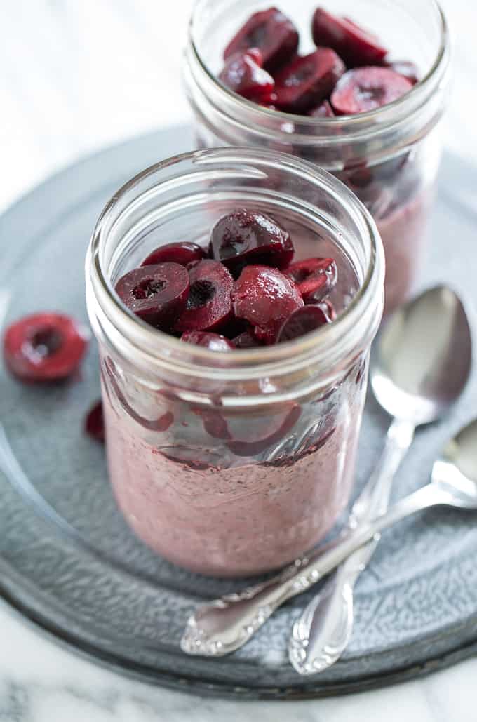 Sweet Cherry Almond Chia Pudding | Get Inspired Everyday!