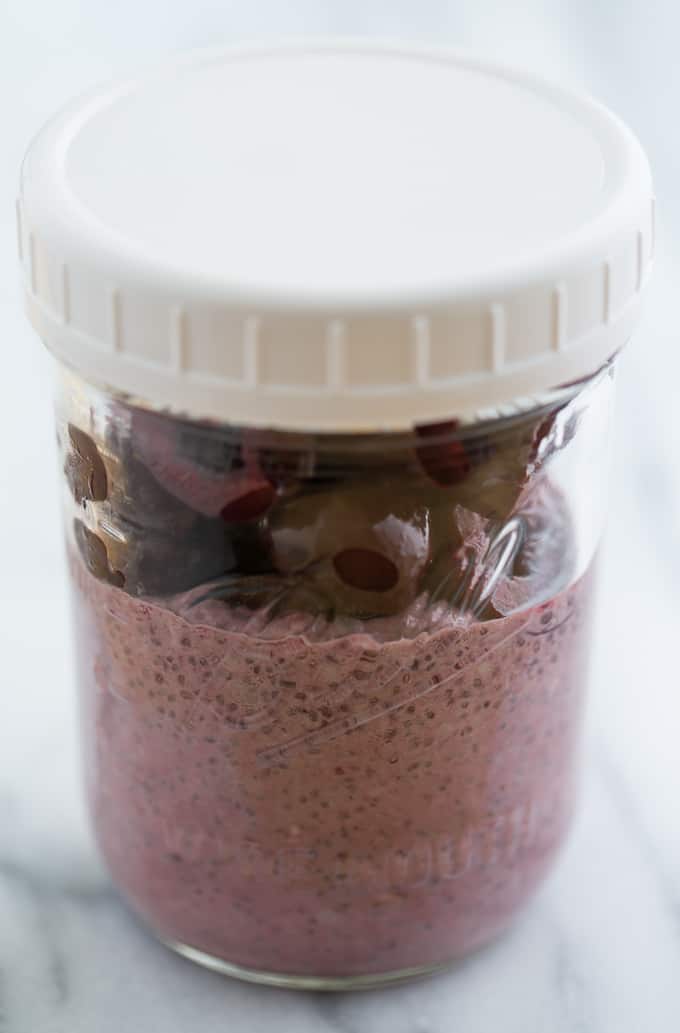 Sweet Cherry Almond Chia Pudding | Get Inspired Everyday!