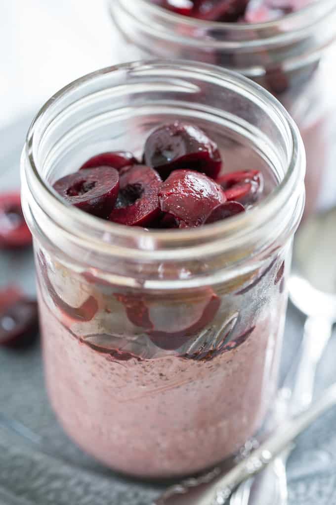 Sweet Cherry Almond Chia Pudding | Get Inspired Everyday!