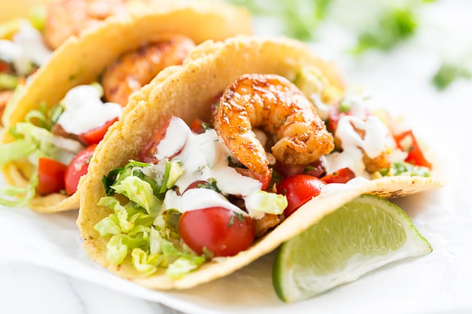 Chile Rubbed Shrimp Tacos | Get Inspired Everyday!