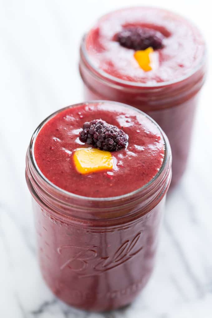 Mango Blackberry Smoothie | Get Inspired Everyday!