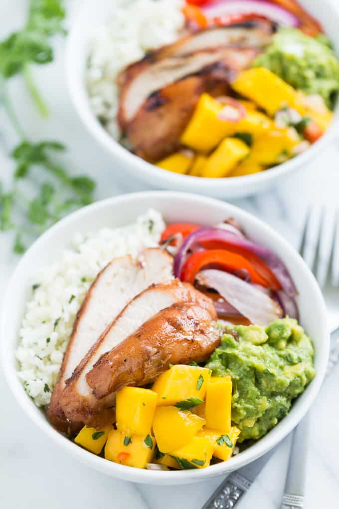 Paleo Burrito Bowls with Mango Salsa | Get Inspired Everyday!