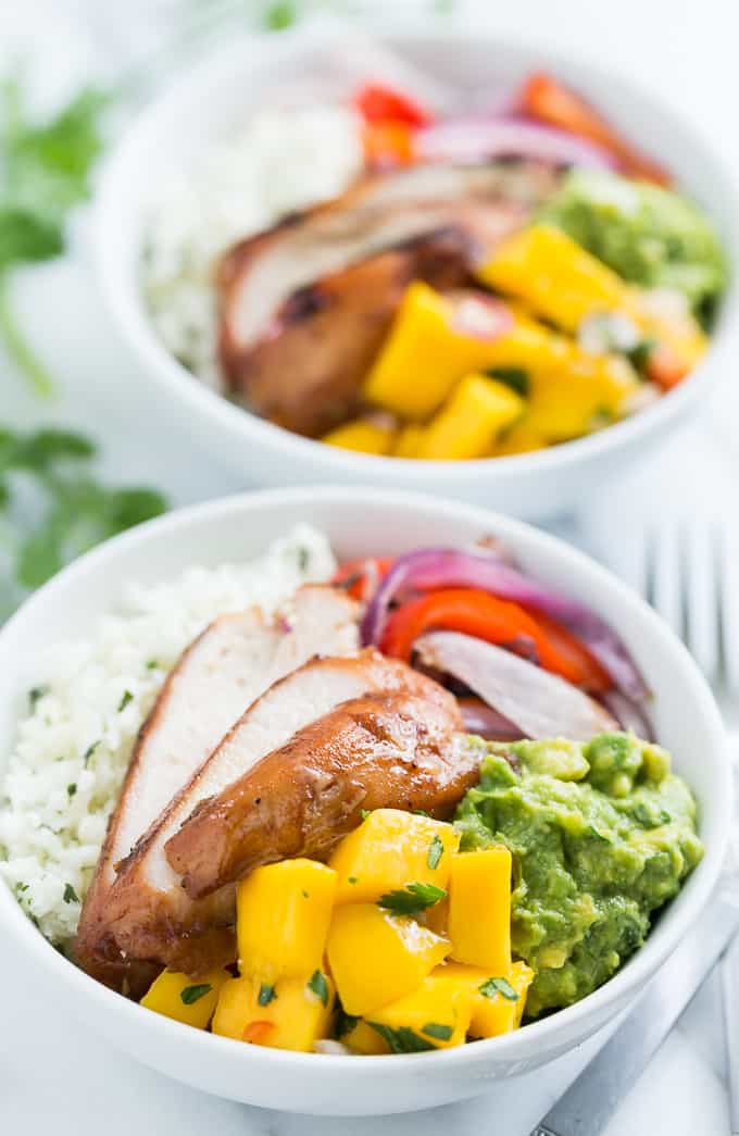 Paleo Burrito Bowls with Mango Salsa | Get Inspired Everyday!