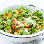 Farmer's Market Chopped Salad with Honey Mustard Basil Dressing | Get Inspired Everyday!