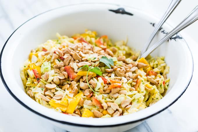 Thai Slaw with Coconut Mango Dressing | Get Inspired Everyday!