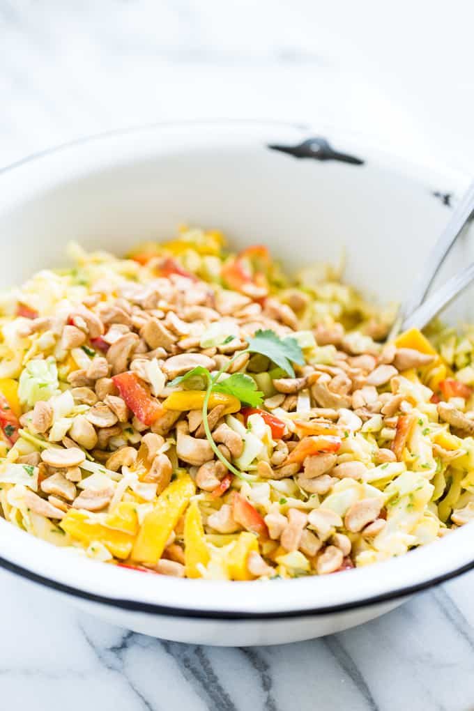 Thai Slaw with Coconut Mango Dressing | Get Inspired Everyday!