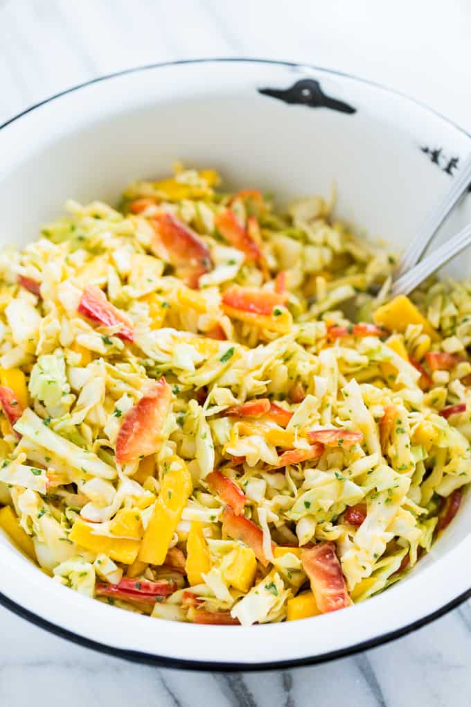 Thai Slaw with Coconut Mango Dressing | Get Inspired Everyday!