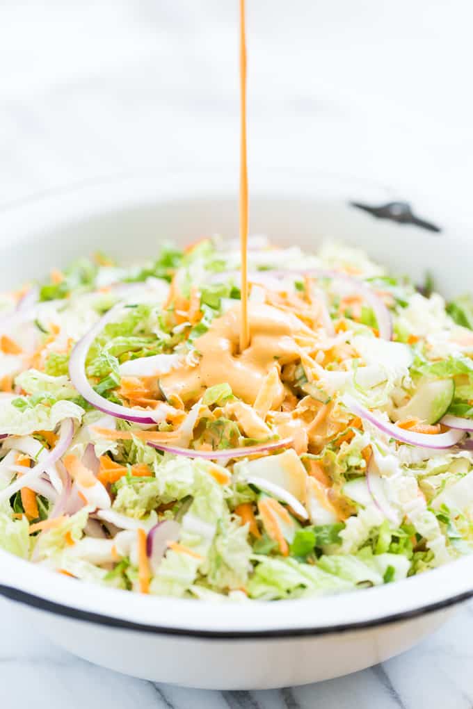 Banh Mi Slaw with Creamy Sriracha Dressing | Get Inspired Everyday!