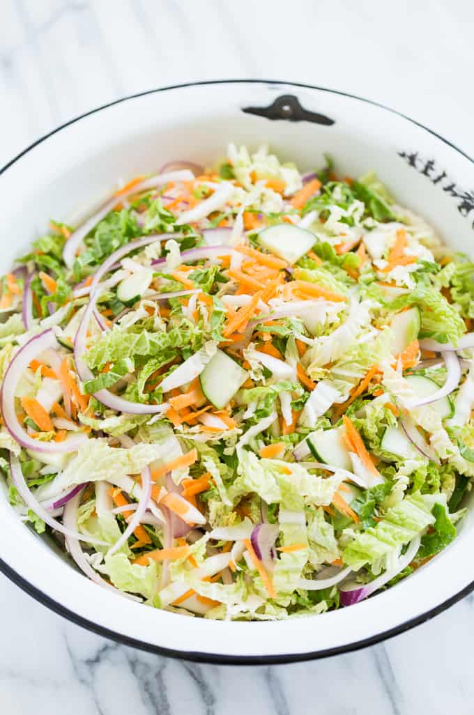 Banh Mi Slaw with Creamy Sriracha Dressing | Get Inspired Everyday!