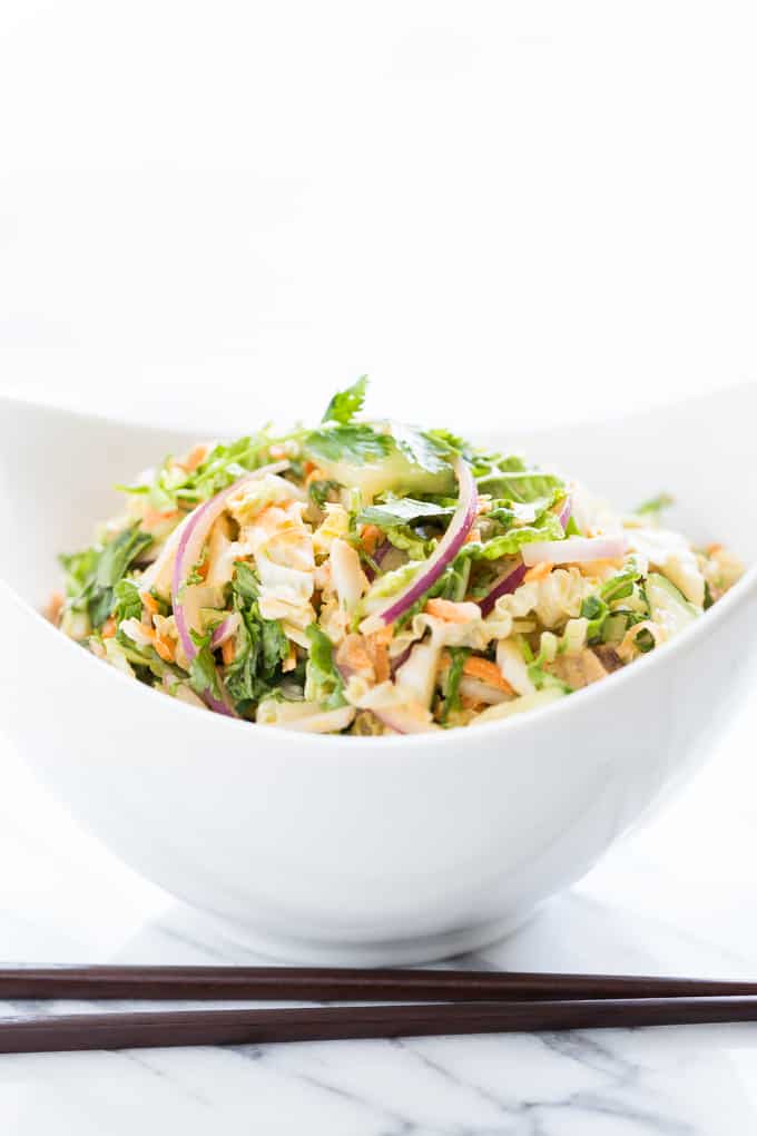 Banh Mi Slaw with Creamy Sriracha Dressing | Get Inspired Everyday!