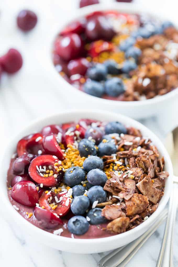 Cherry Berry Acai Bowls