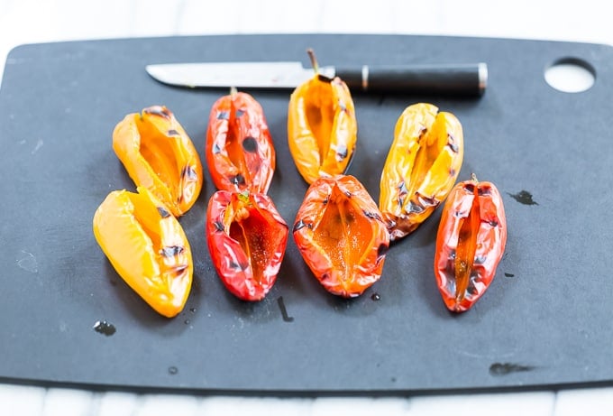 Grilled Sweet Peppers Stuffed with Herbed Goat Cheese | Get Inspired Everyday!