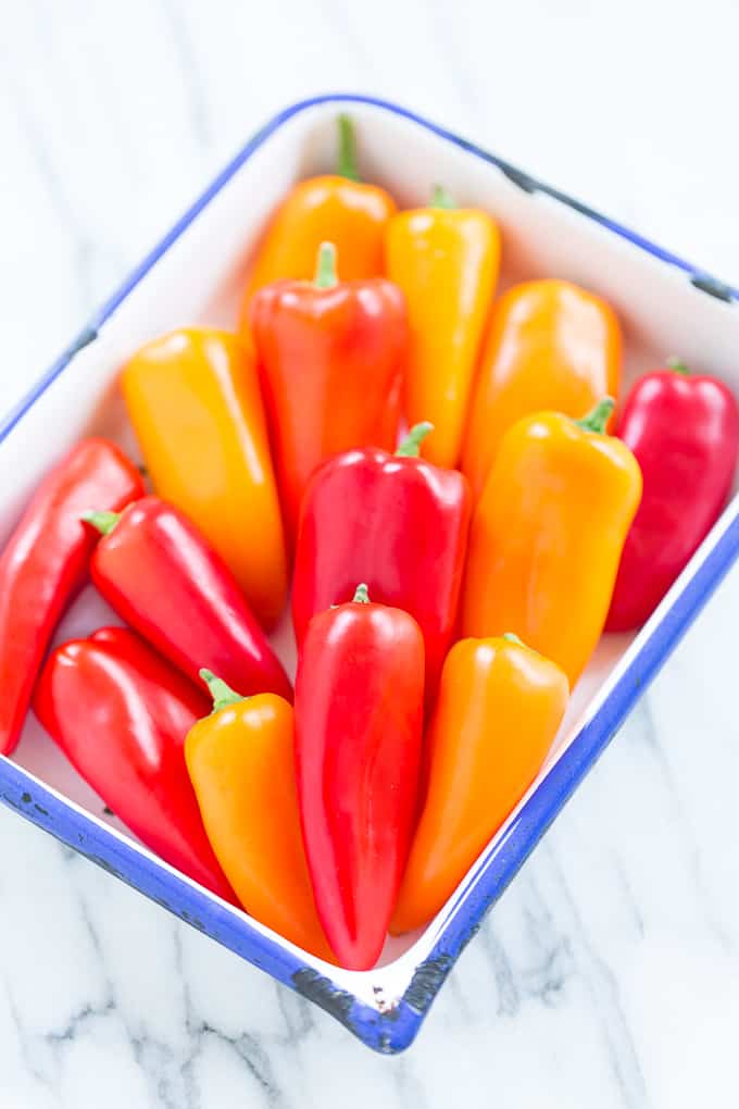 Grilled Sweet Peppers Stuffed with Herbed Goat Cheese | Get Inspired Everyday!