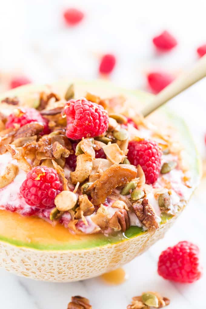 Raspberry Melon Breakfast Bowls | Get Inspired Everyday!