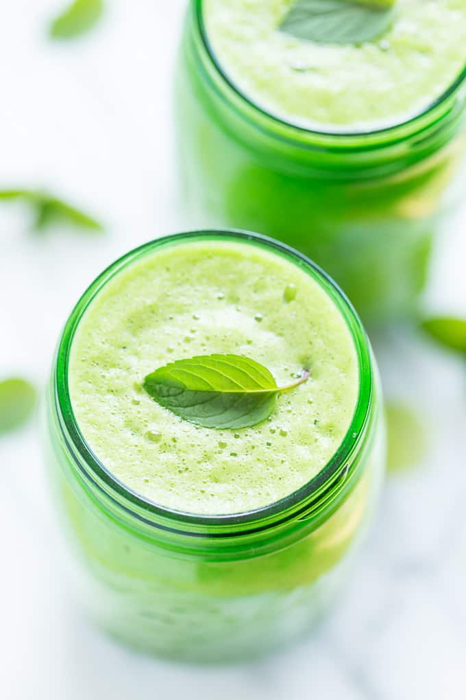 Minty Pineapple Cucumber Green Smoothie | Get Inspired Everyday!