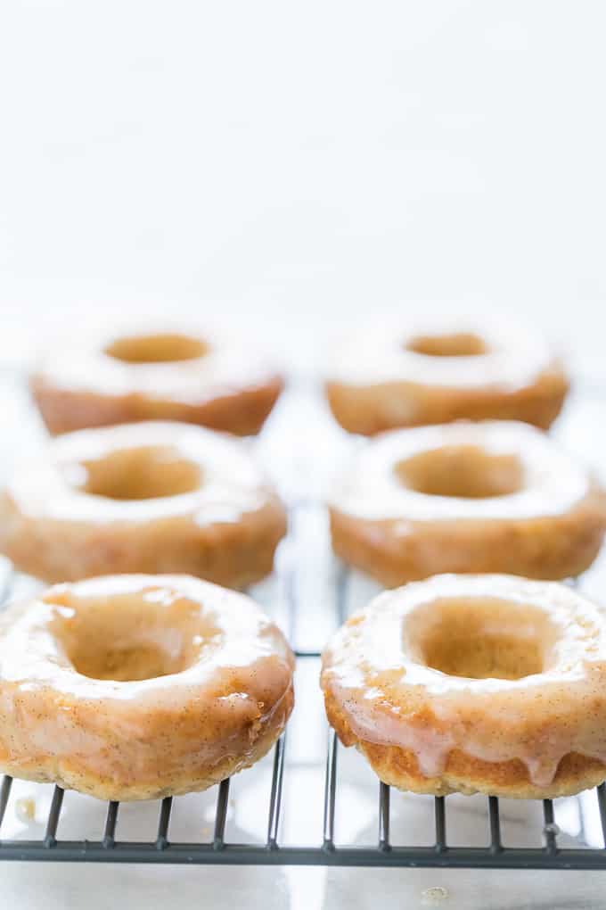Vanilla Bean Glazed Honey Cake Doughnuts | Get Inspired Everyday!