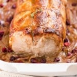 Honey Mustard Glazed Cranberry Pork Loin Roast | Get Inspired Everyday!