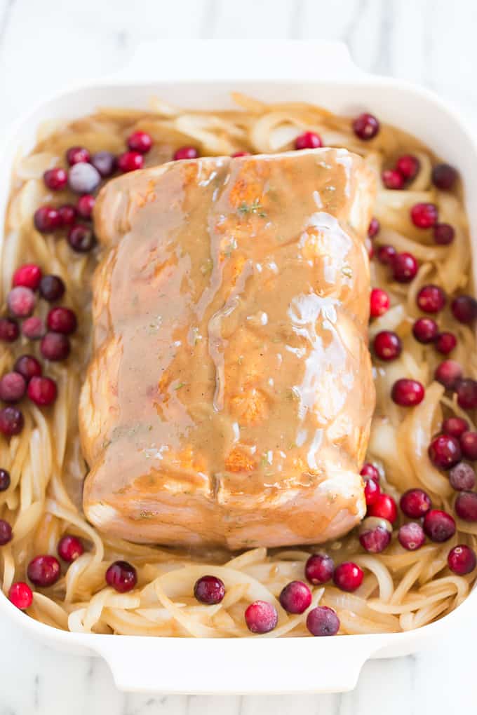 Honey Mustard Glazed Cranberry Pork Loin Roast | Get Inspired Everyday!