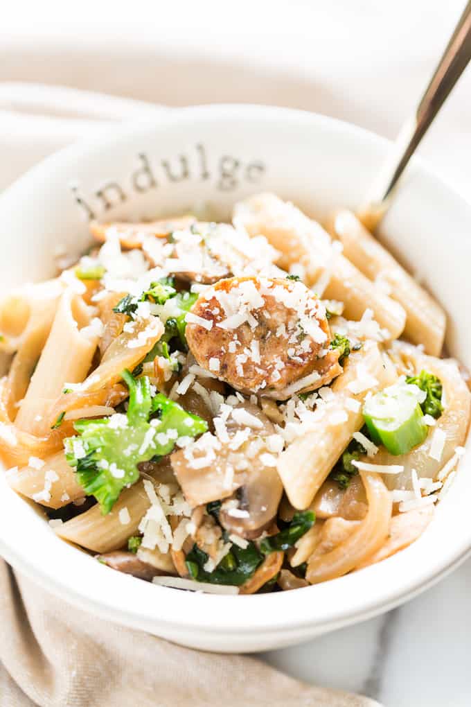 Rustic Italian Sausage Pasta with Broccoli Rabe | Get Inspired Everyday!