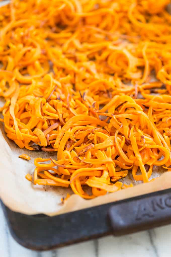 Simple Roasted Sweet Potato Noodles | Get Inspired Everyday!