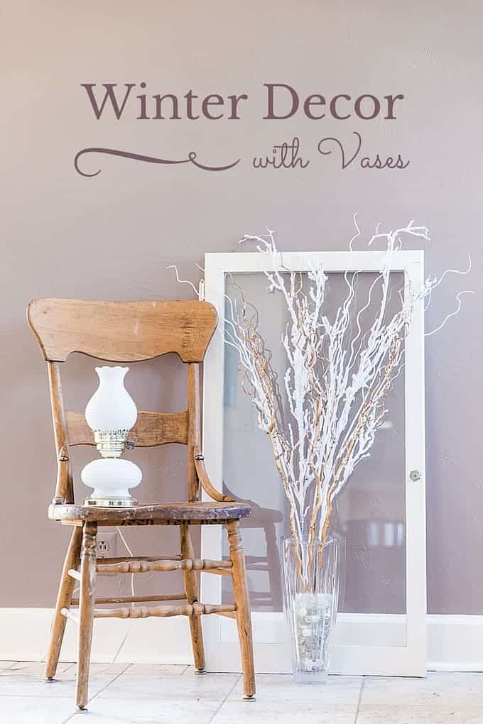 Winter Decor with Vases