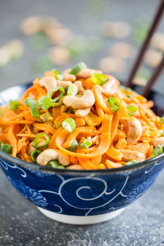 Simple Sweet Potato Noodle Pad Thai | Get Inspired Everyday!