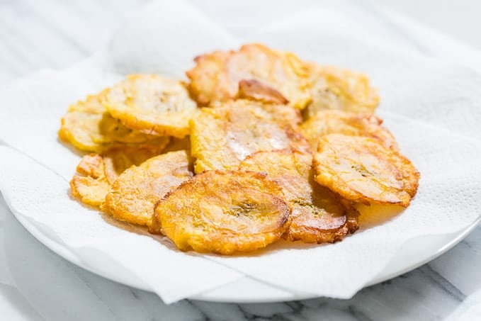 Tostones with Mango Salsa and Cilantro Chimichurri | Get Inspired Everyday!