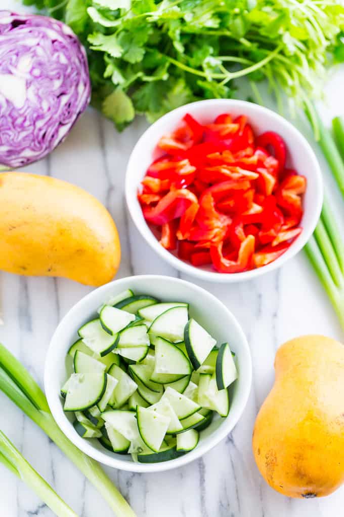 Rainbow Thai Chopped Salad | Get Inspired Everyday!